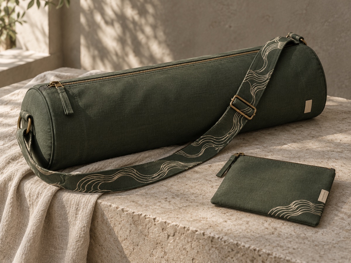 Design concept: mat bag · matching zip pouch in the Cloud Carry collection